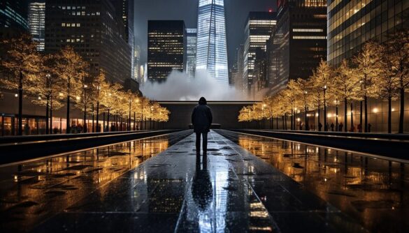 cityscapes at night man cityscapes at night